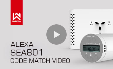 Термостатический радиаторный клапан TUYA Alexa, Alexa TRV SEA801 переподключен видео