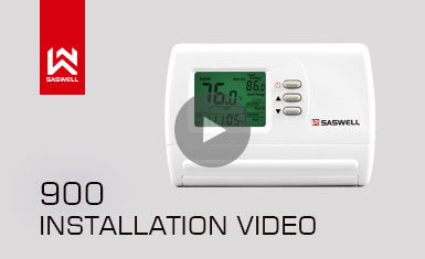 Механический термостат, Цифровой программируемый термостат SAS900 Установка Видео